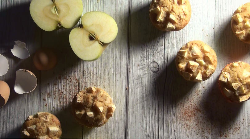 Muffin integrali alle mele